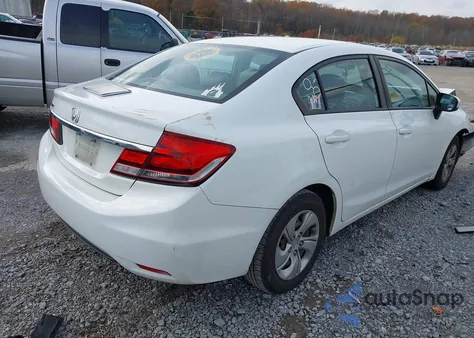2015 Honda Civic Lx z USA, uszkodzony, nr VIN 19XFB2F54FE700767